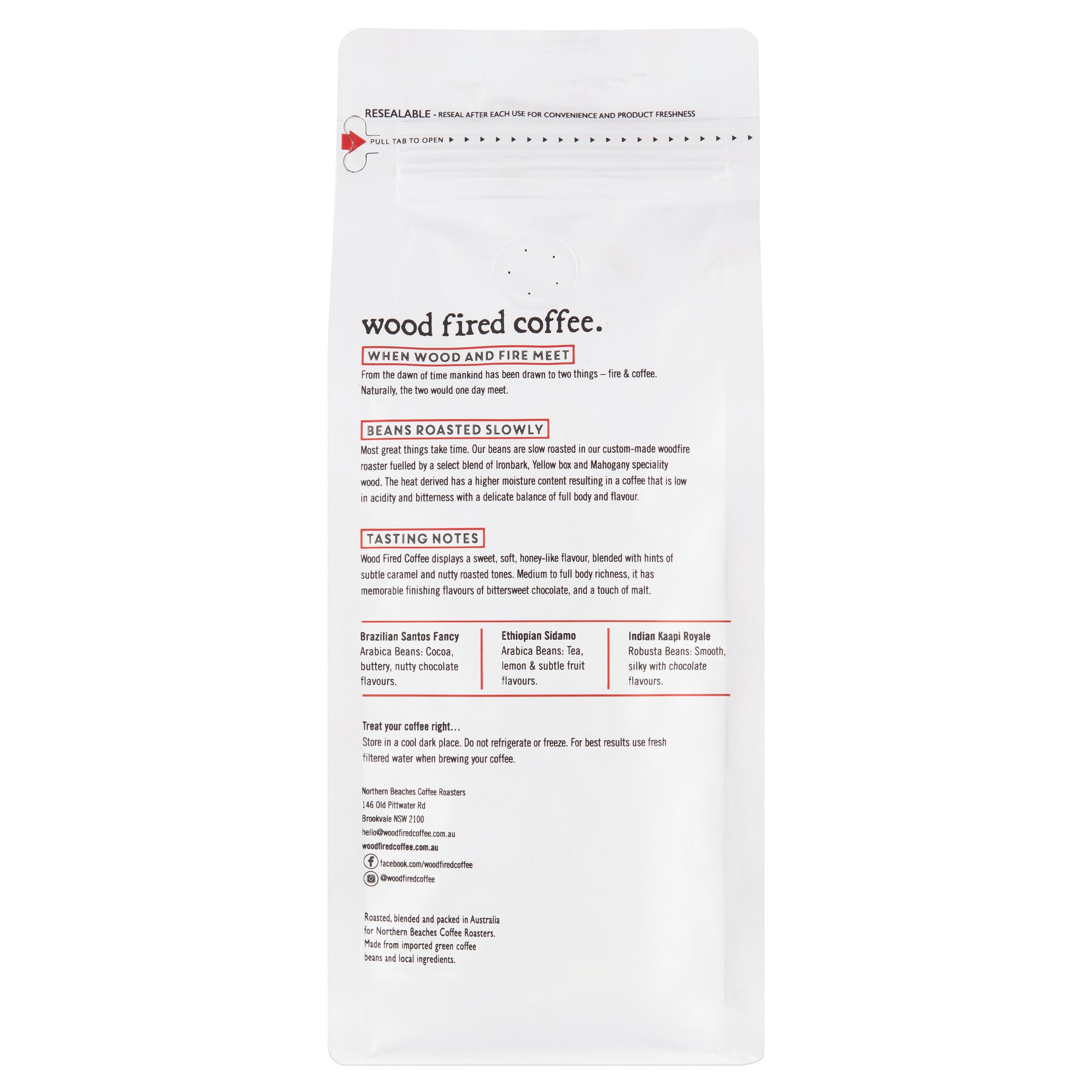 Wood Fired Coffee Beans - 500g