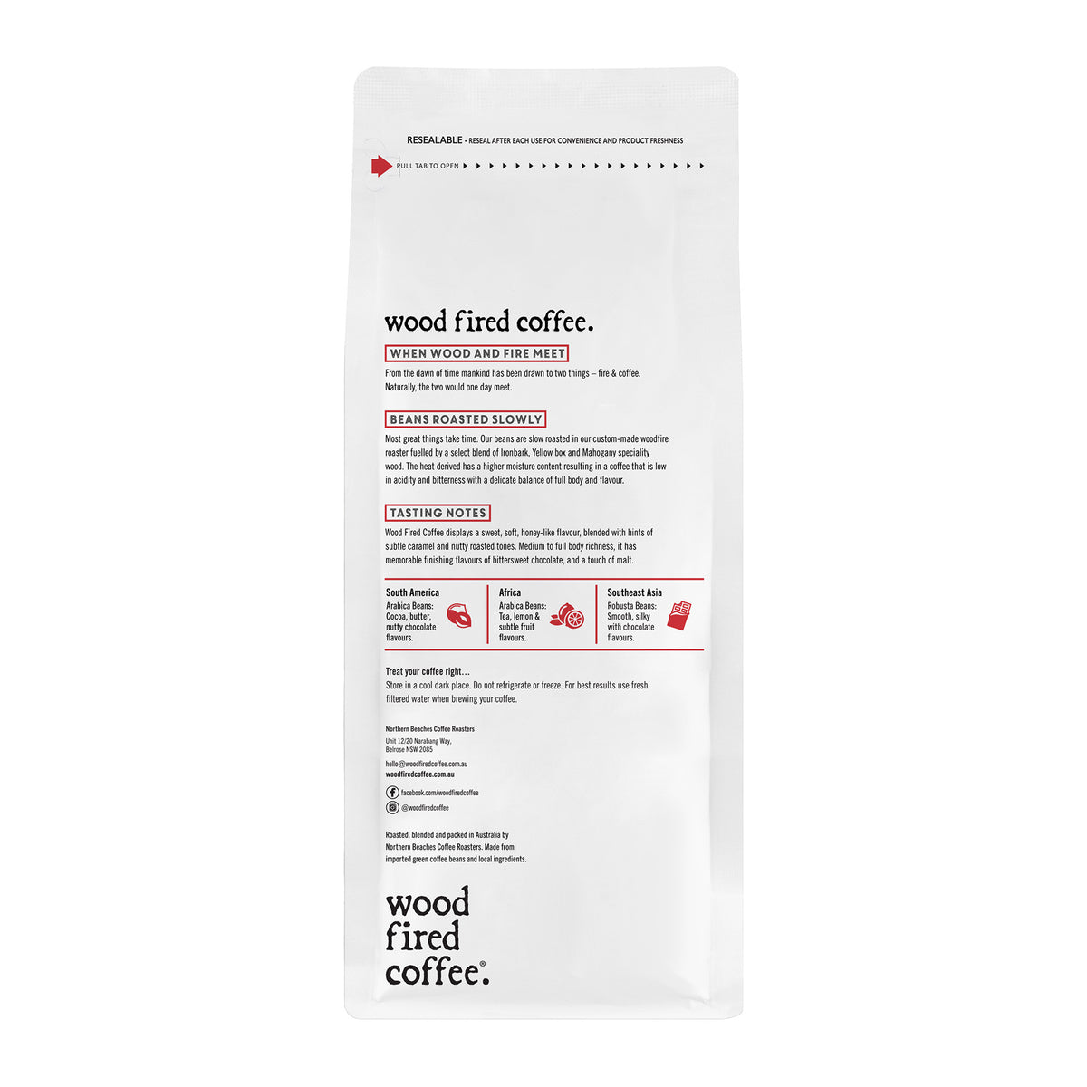 Wood Fired Coffee Beans - 500g