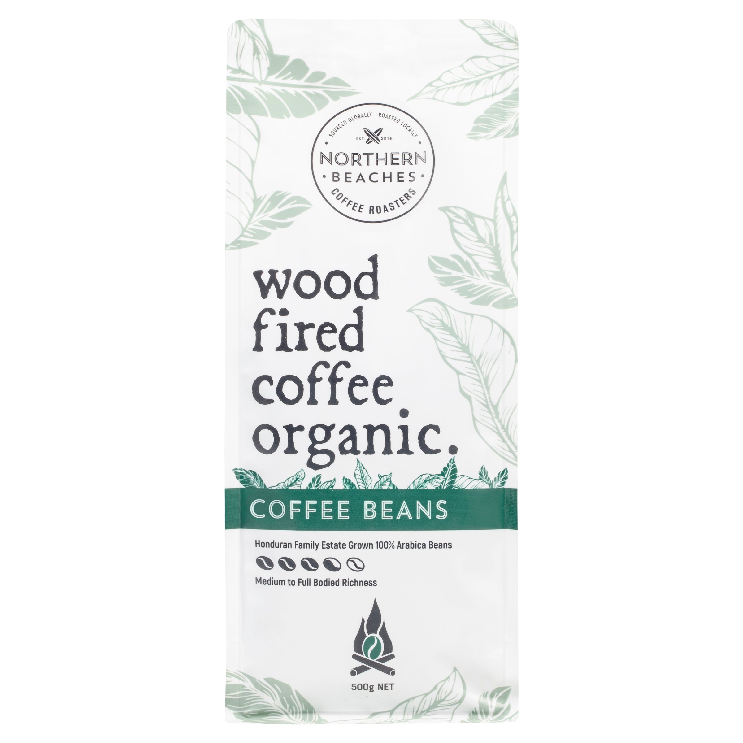 Wood Fired Coffee Organic Beans 500g